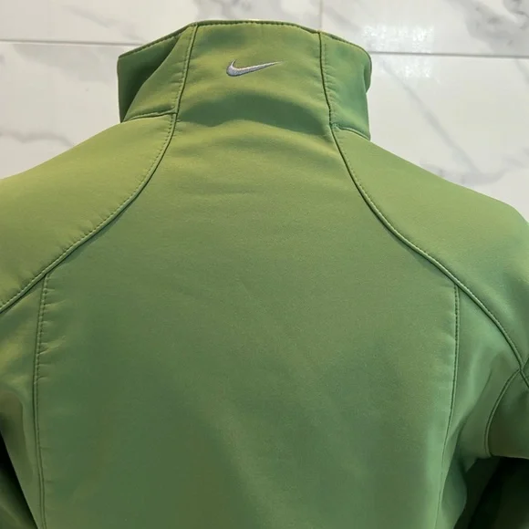 Nike Green Softshell Running Full Zip Up Jacket Size S - Picture 4 of 10